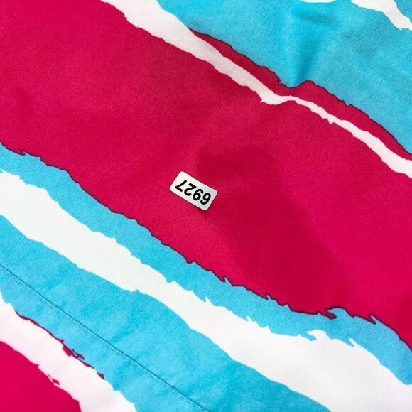 DC Exotex 5000 Ski Jacket Womens Medium Blue & Red Striped Lined Full Zip Hooded - Picture 12 of 12